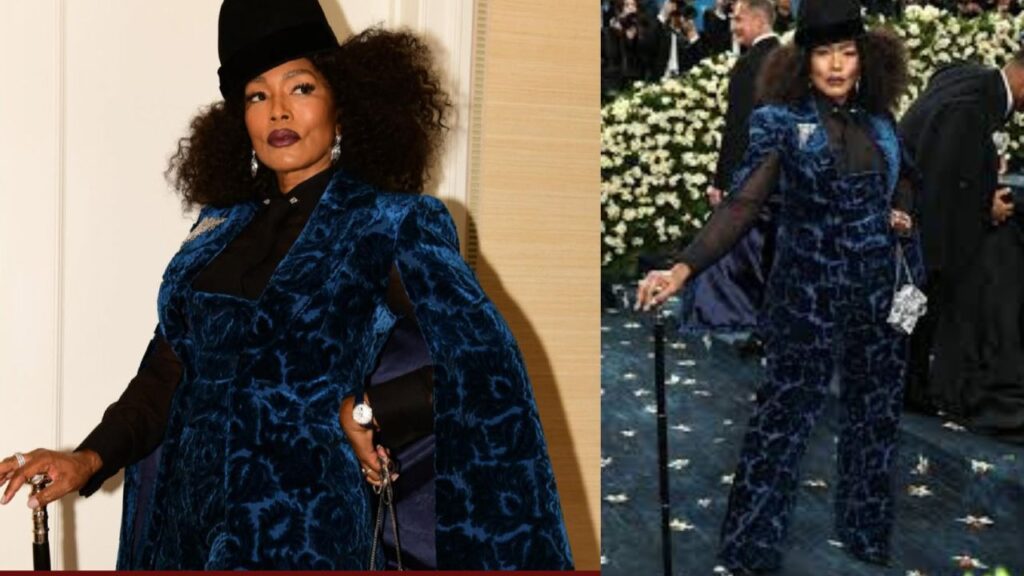 Angela Bassett’s Velvet Cape