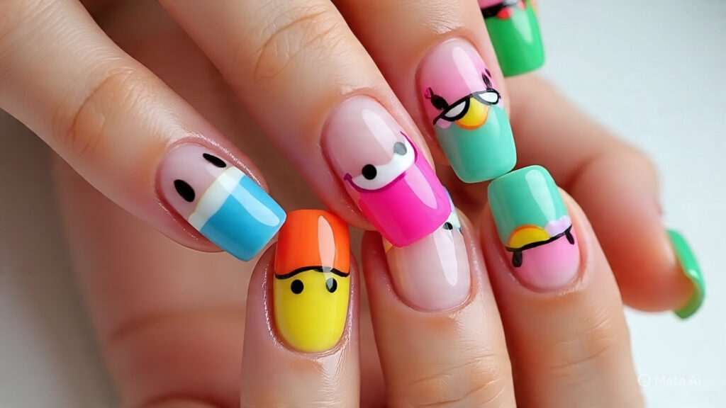 Cartooncore Pop Art Nails